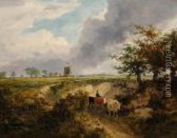 Old Wimbledon Common Oil Painting - George Vincent