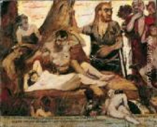 Das Homerische Gelachter Oil Painting - Lovis (Franz Heinrich Louis) Corinth