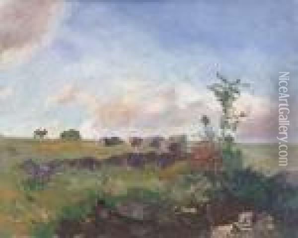 Les Landes Oil Painting - Odilon Redon