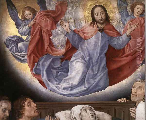 The Death of the Virgin (detail 2) c. 1480 Oil Painting - Hugo Van Der Goes