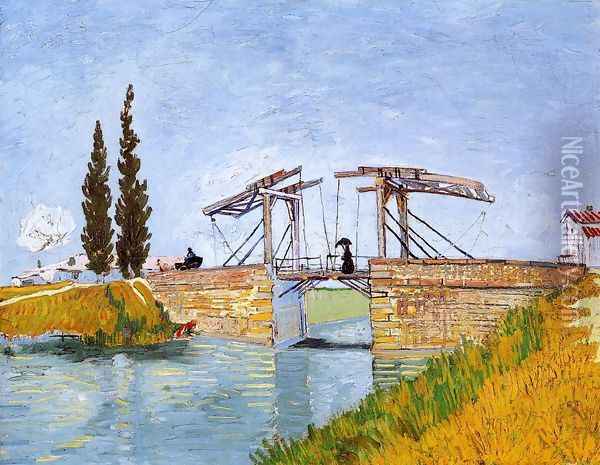 The Langlois Bridge Oil Painting - Vincent Van Gogh