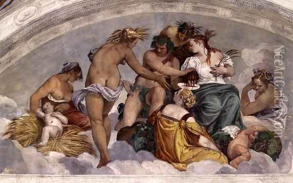 Bacchus and Ceres Oil Painting - Paolo Veronese (Caliari)