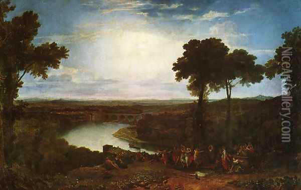 The Festival Upon The Opening Of The Vintage At Macon Oil Painting - Joseph Mallord William Turner