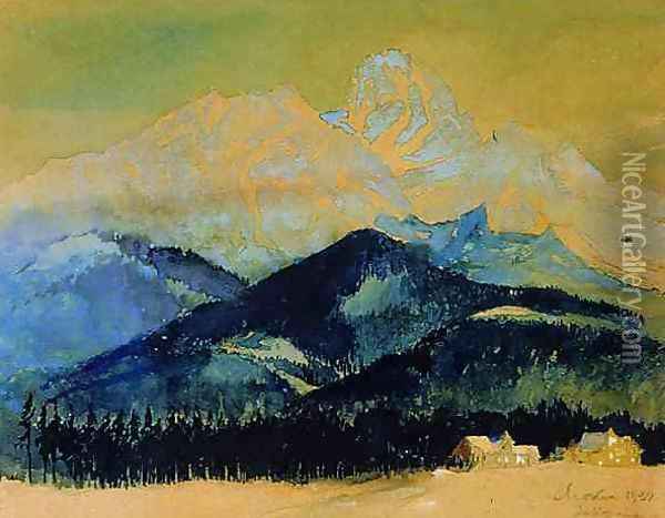 Tatra Mountains Oil Painting - Marian Mokwa