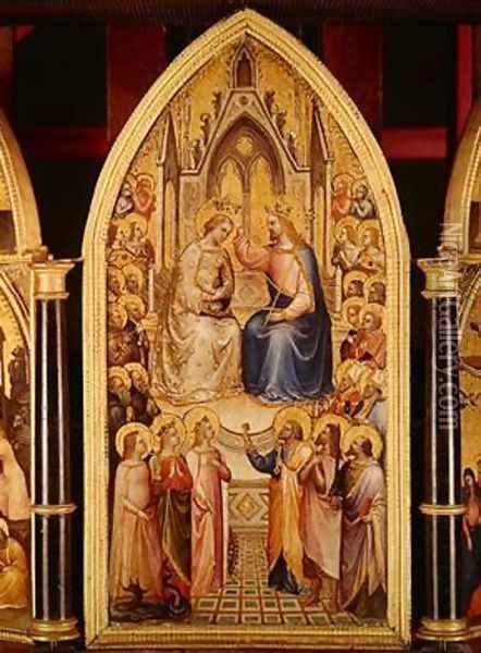 The Coronation of the Virgin and Other Scenes 1367 Oil Painting - Giusto di Giovanni de' Menabuoi