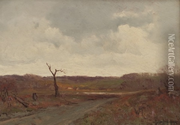 Gray Day, Sullivan Co. Ny Oil Painting - Julian Onderdonk