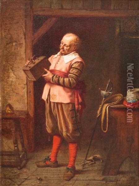 A Gentleman Oil Painting - Theodore Ceriez