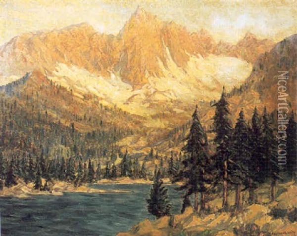 High Sierras Oil Painting - Raymond Nott