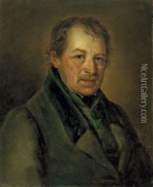 Portrat Josef Kirchmaier Oil Painting - Georg Maximilian Johann Von Dillis