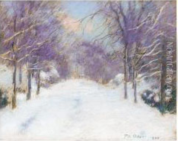 Winter Oil Painting - Patrick William Adam