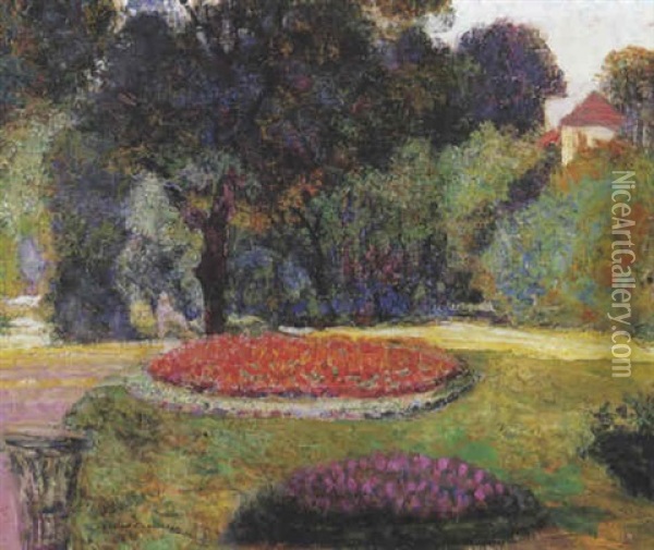 Jardin Public Oil Painting - Victor Charreton