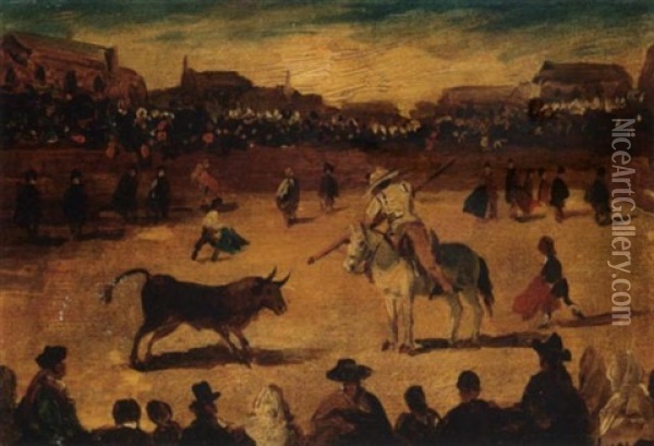 The Toreador Oil Painting - Eugenio Lucas Velazquez