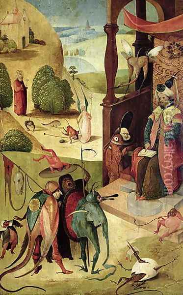 St.James and the Magician Oil Painting - Hieronymous Bosch