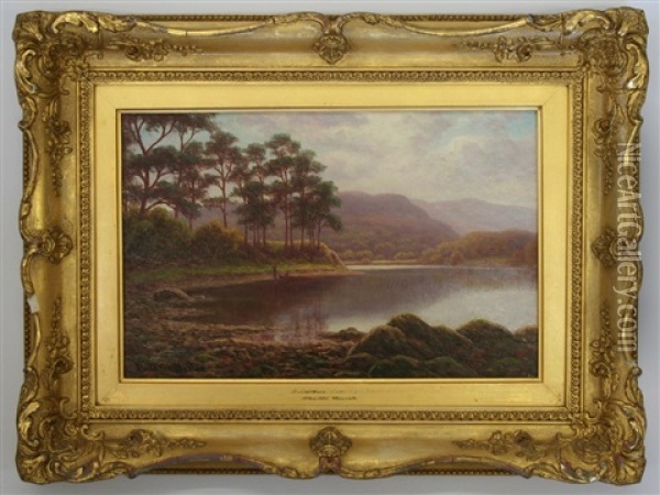 Lake District Views (4 Works) Oil Painting - William Mellor
