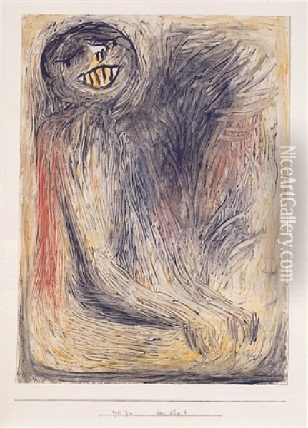 Dein Ahn? Oil Painting - Paul Klee