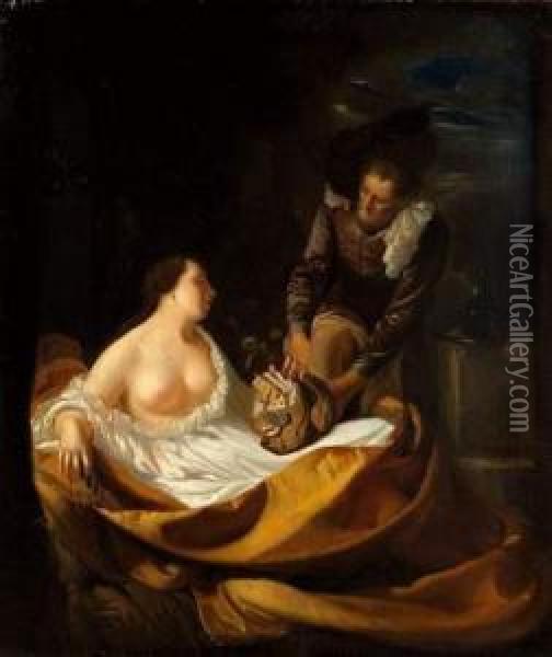 La Courtisane Oil Painting - Frans van Mieris