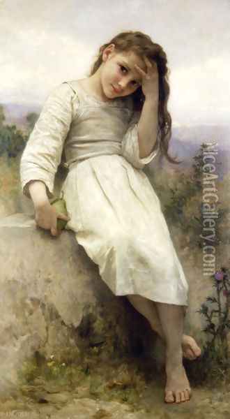 Petite Maraudeuse (Little Thief) Oil Painting - William-Adolphe Bouguereau