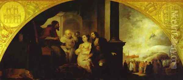 Patrician John Reveals his Dream to Pope Liberius 1665 Oil Painting - Bartolome Esteban Murillo