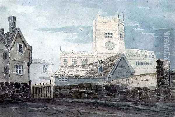 The School, Shrewsbury Oil Painting - William Pearson
