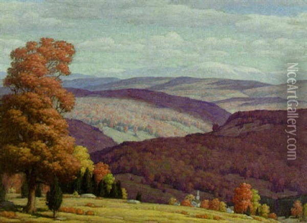 Vermont Landscape Oil Painting - Andrew Thomas Schwartz