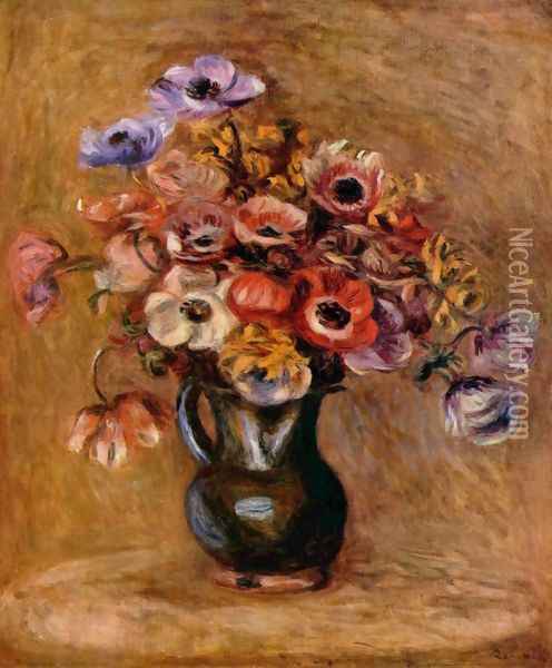 Still life with flowers Oil Painting - Pierre Auguste Renoir