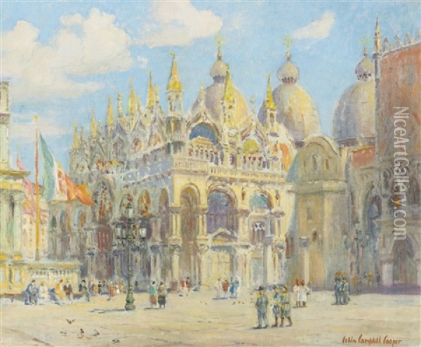 St. Marks Cathedral Oil Painting - Colin Campbell Cooper