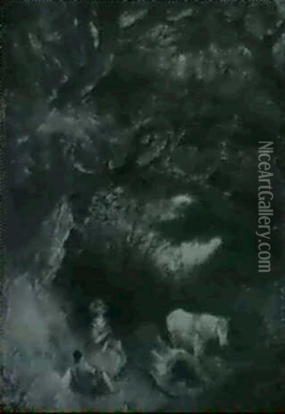 Rast Im Waldesdunkel Oil Painting - Thomas Gainsborough