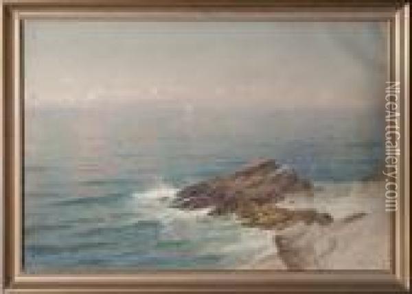 Ocean Rocks Oil Painting - Alfred Thompson Bricher