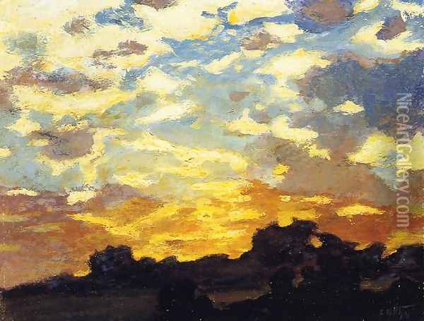 Golden Sunset Oil Painting - Edward Henry Potthast
