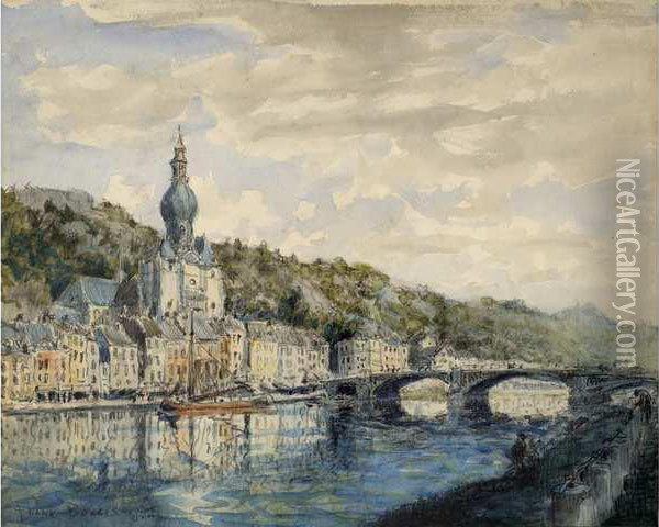 Dinan Oil Painting - Frank Myers Boggs