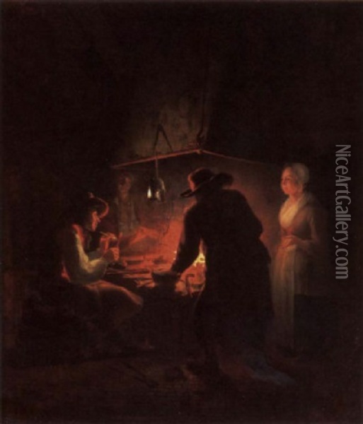 The Ironmonger's Forge Oil Painting - Michiel Versteegh