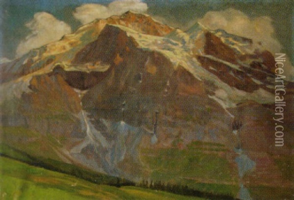 Berglandschaft Oil Painting - Gustave Jeanneret