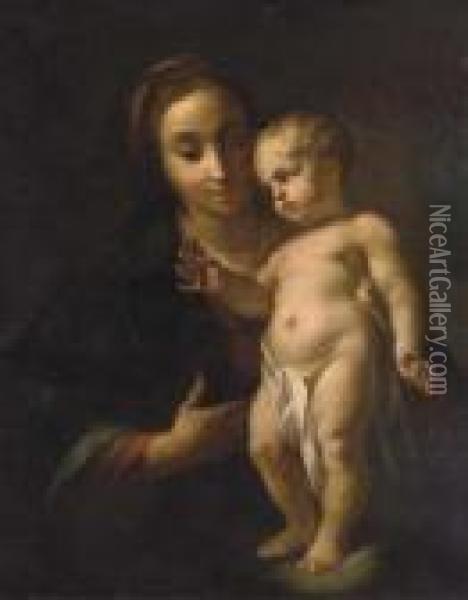 The Madonna And Child Oil Painting - Antonio Balestra