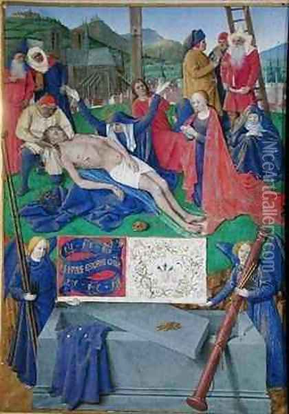 The Lamentation of Christ Oil Painting - Jean Fouquet