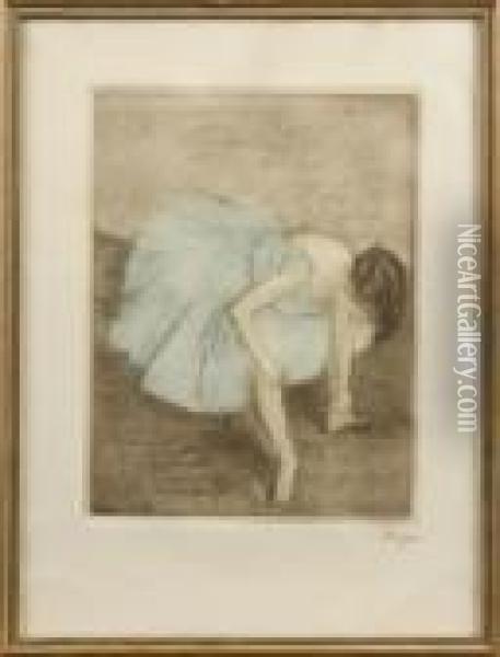 Ballerinor Oil Painting - Edgar Degas