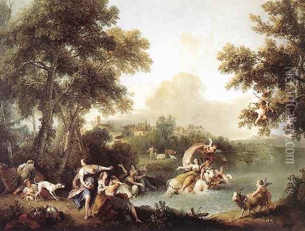 The Rape of Europa 1740-50 Oil Painting - Francesco Zuccarelli