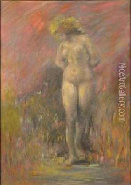 Femme Debout Oil Painting - Henri Jules Charles De Groux