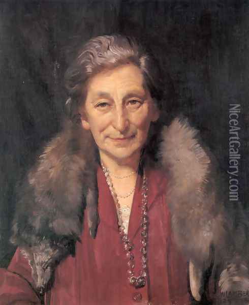 Mrs Annie Murdoch Oil Painting - George Lambert