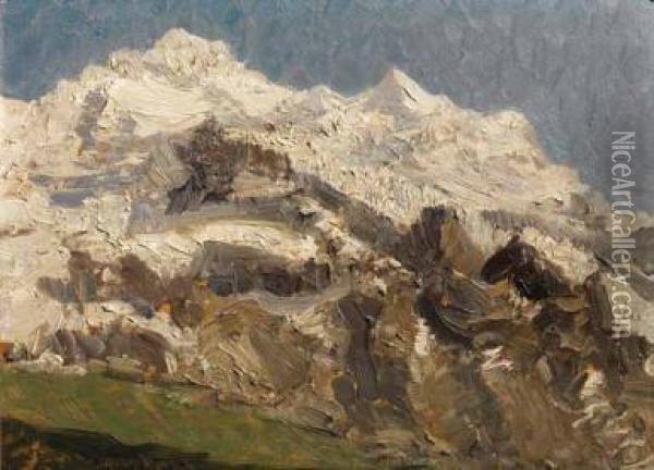 Montagne Innevate Oil Painting - Emma Ciardi
