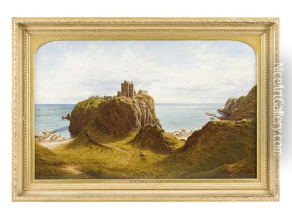 Dunnottar Castle Oil Painting - Waller Hugh Paton