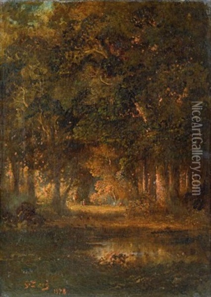 Paysage De Sous Bois Oil Painting - Gustave Dore