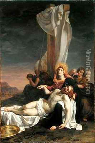 Lamentation Oil Painting - Hippolyte (Paul) Delaroche