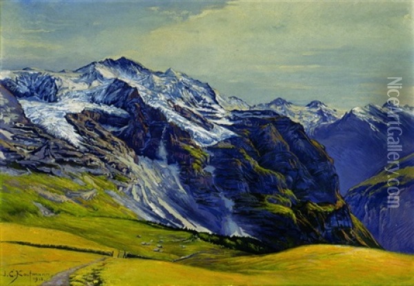 Berglandschaft Oil Painting - Joseph Klemens Kaufmann