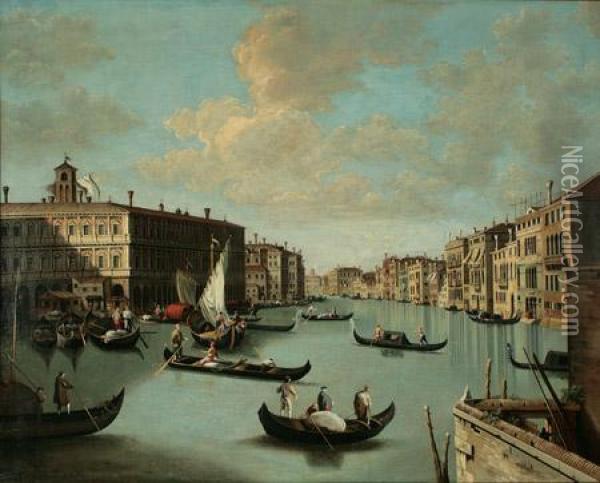 The Grand Canal, Venice Oil Painting - William James
