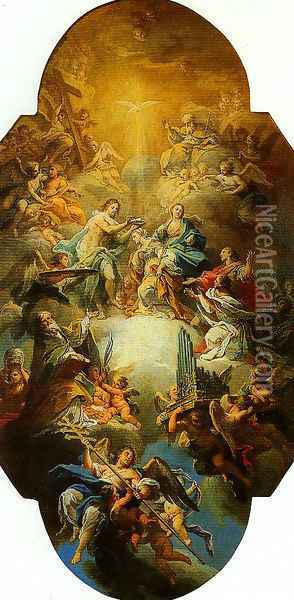 The Clorification of St Cecilia Oil Painting - Sebastiano Conca