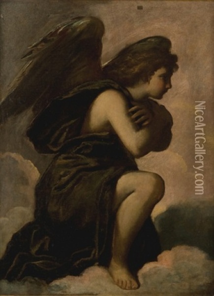 Angelo Annunciante (announcing Angel) Oil Painting -  Scarsellino