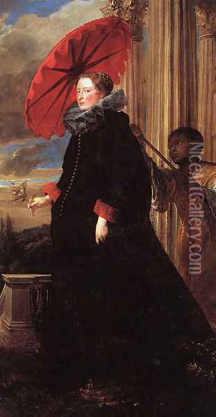 Marchesa Elena Grimaldi Oil Painting - Sir Anthony Van Dyck