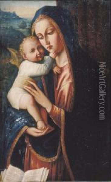The Madonna And Child Oil Painting - Andrea Solario