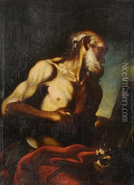 St. Jerome Oil Painting - Petr Brandl