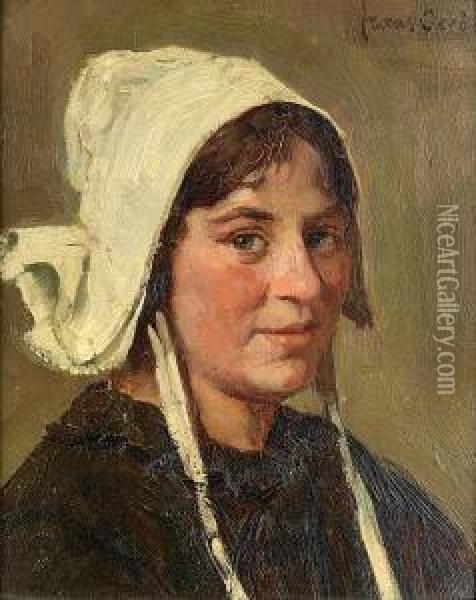 A Young Boer Woman Oil Painting - Frans David Oerder